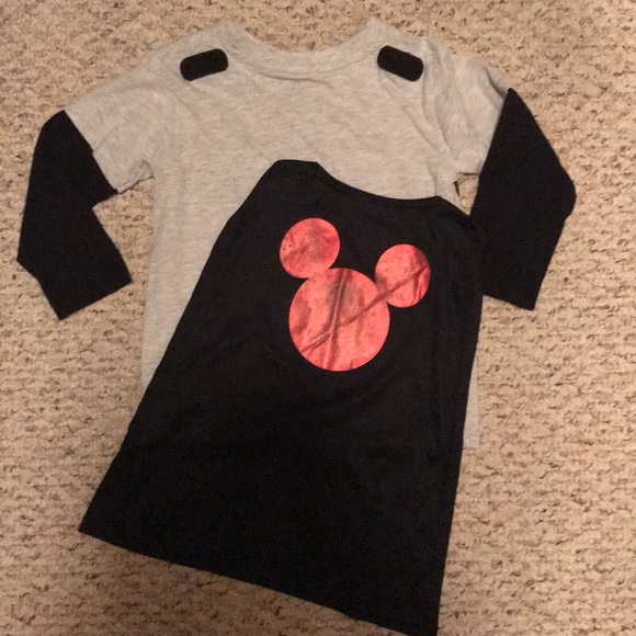 Boys Mickey Mouse Shirt w/ Removable Cape 4T - Picture 1 of 5